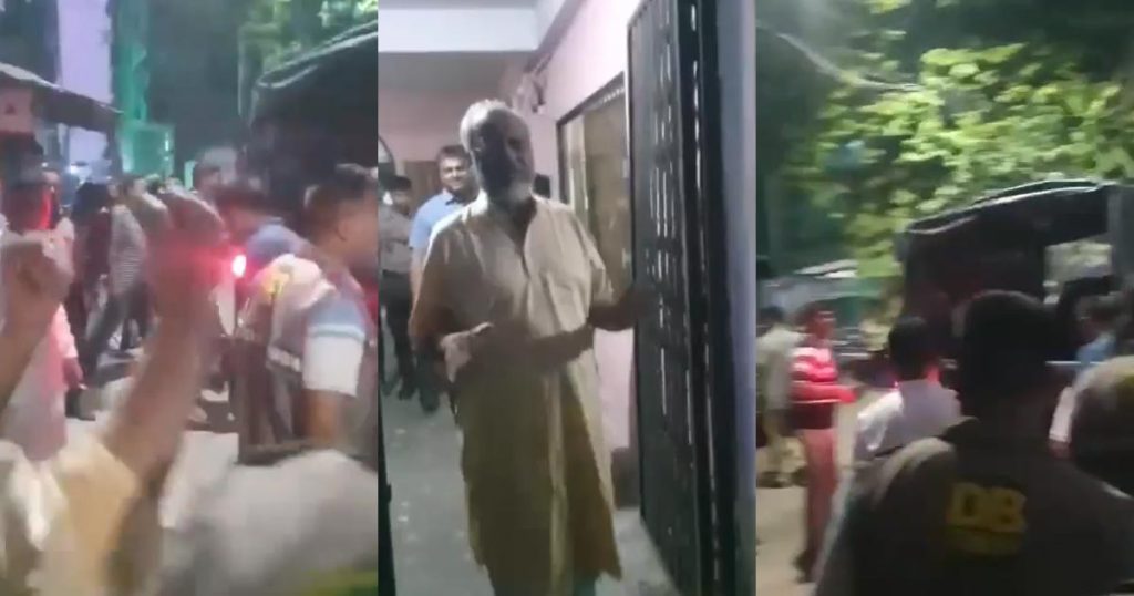ক্যান্টনমেন্টের বাসা থেকে গ্রেপ্তার আখতারুজ্জামান, হ্যান্ডকাফ পরাতে বললেন নিজেই